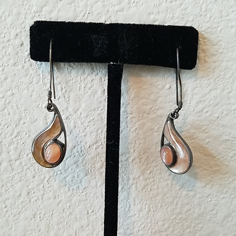 Sajen Sterling and Gemstone Drop Earrings